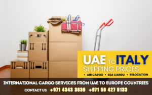 Shipping Prices to Italy from Abu Dhabi