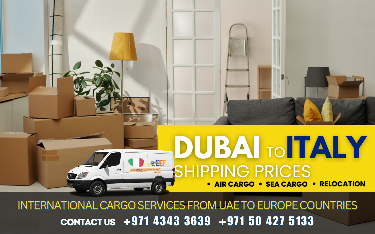 By Air and Sea Shipping to Italy from Dubai | Al Ain | Cargo