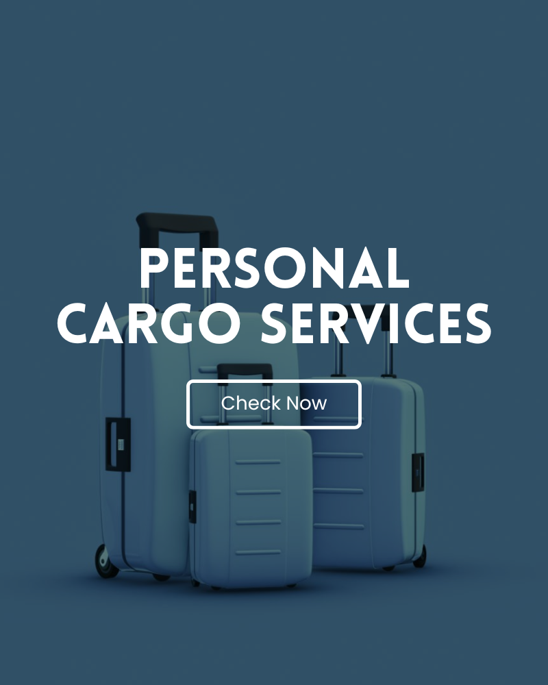 Personal Cargo Services to Portugal from Dubai, Sharjah, Abu Dhabi, Al Ain, Ajman, Ras Al Khaima, Fujairah in UAE.