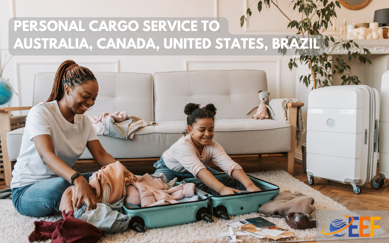 Personal cargo service from Dubai, UAE to Australia, Canada, USA (United States), Brazil