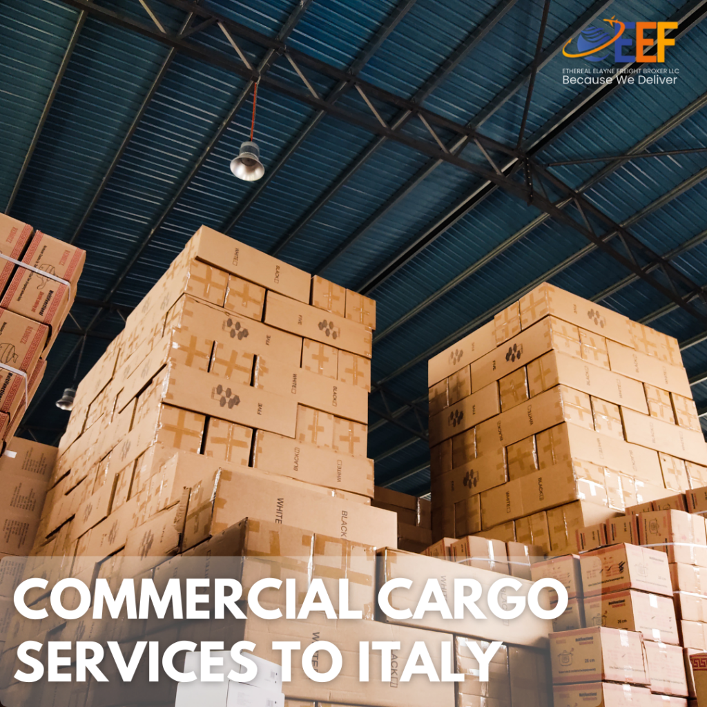 Commercial Cargo services to Italy from Dubai