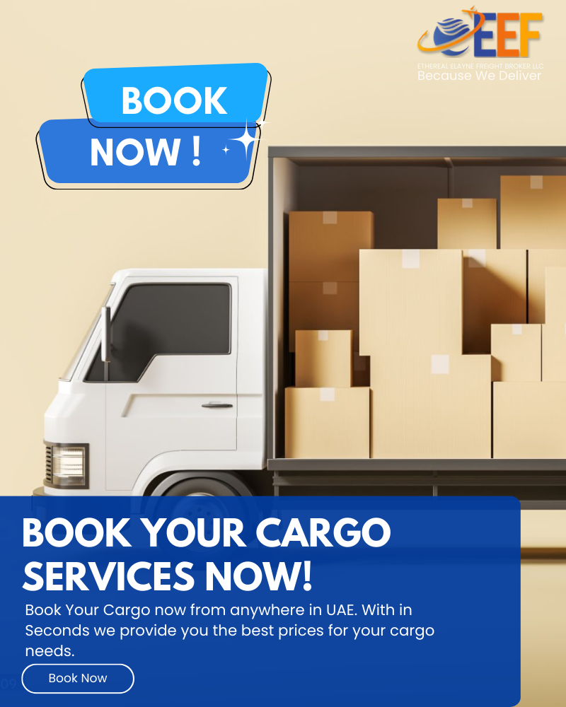 Booking for cargo services in UAE